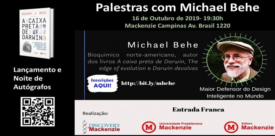TDIBRASIL - Palestra Michael Behe no Brasil 2019
